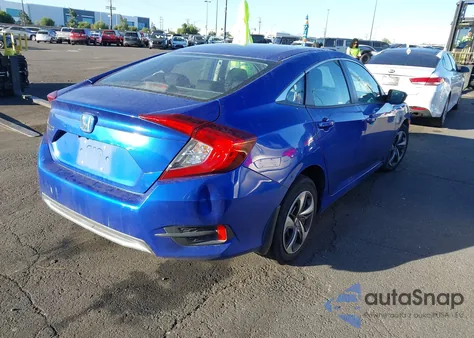 2020 Honda Civic Lx из США, поврежденный, VIN 19XFC2F61LE209221
